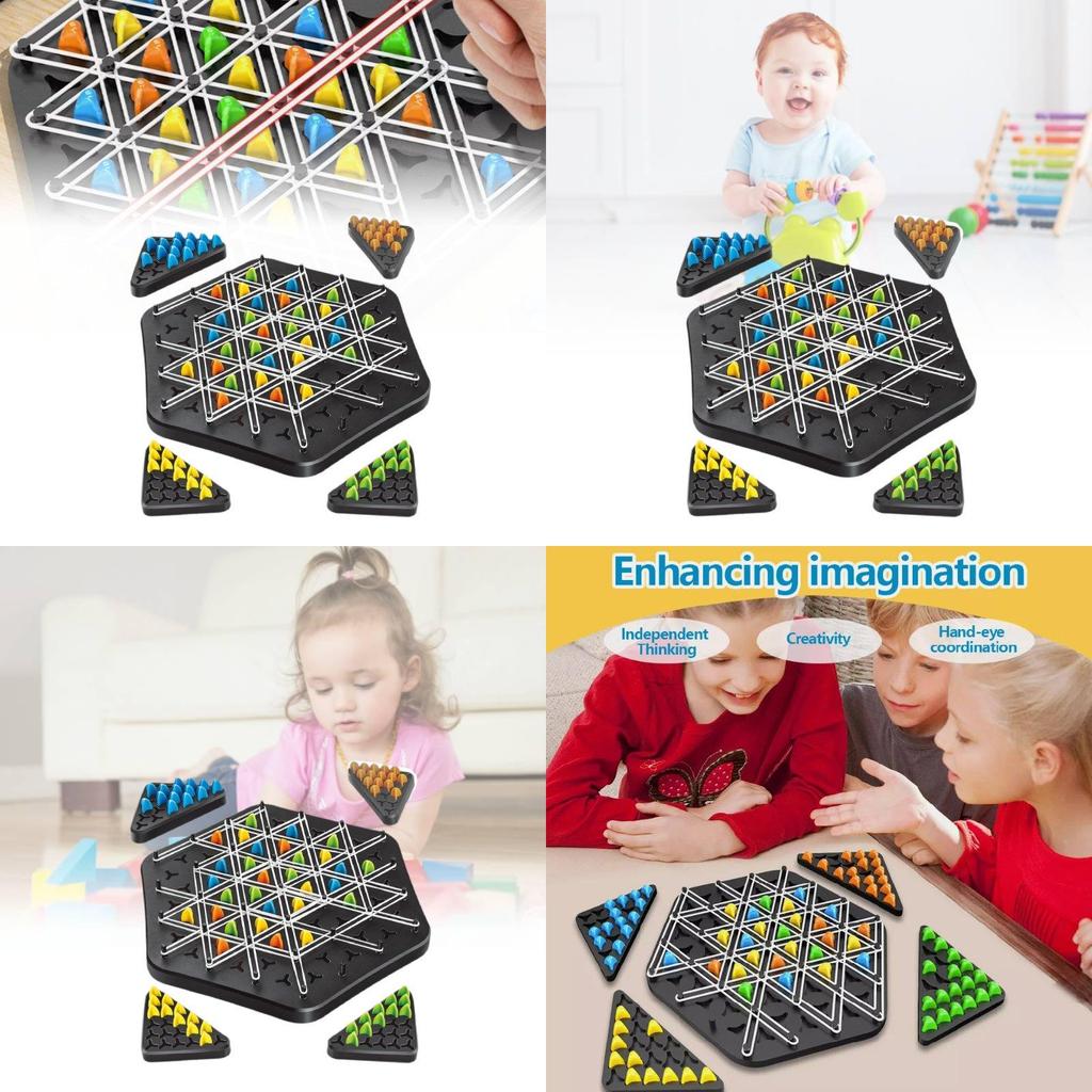 Colorful Chain Chess Set For Kids Smart Play Enhancing Visual And Cognitive Skills