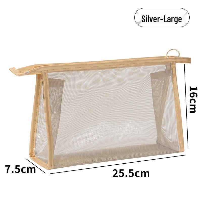 Portable Multi-Functional Mesh Makeup Bag for Lipstick and Cosmetics Storage