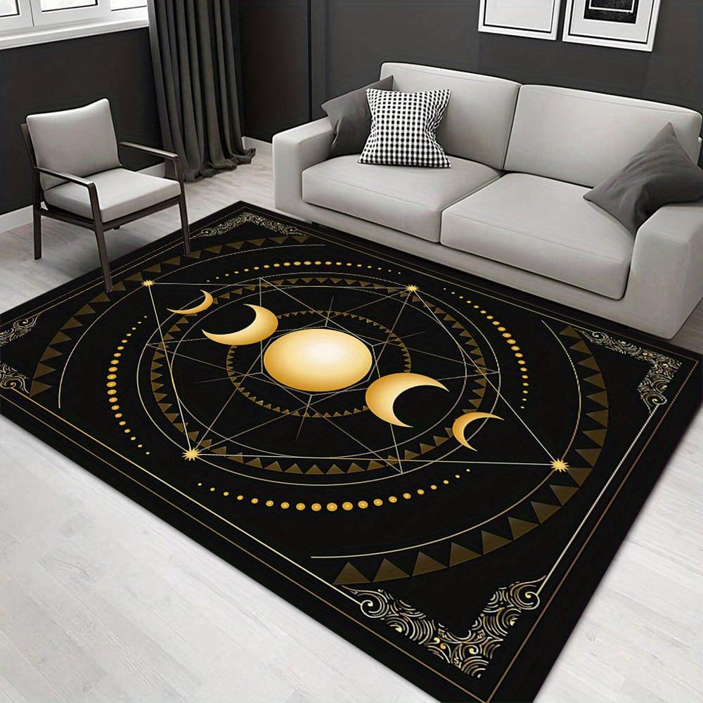 

1pc 1465517840Pattern Carpet, Area Rug For Living Room Bedroom Room Bed Chair Laundry Entryway Corridor Yard Non-slip Outdoor Camping Rug Fl 60cm by 90cm