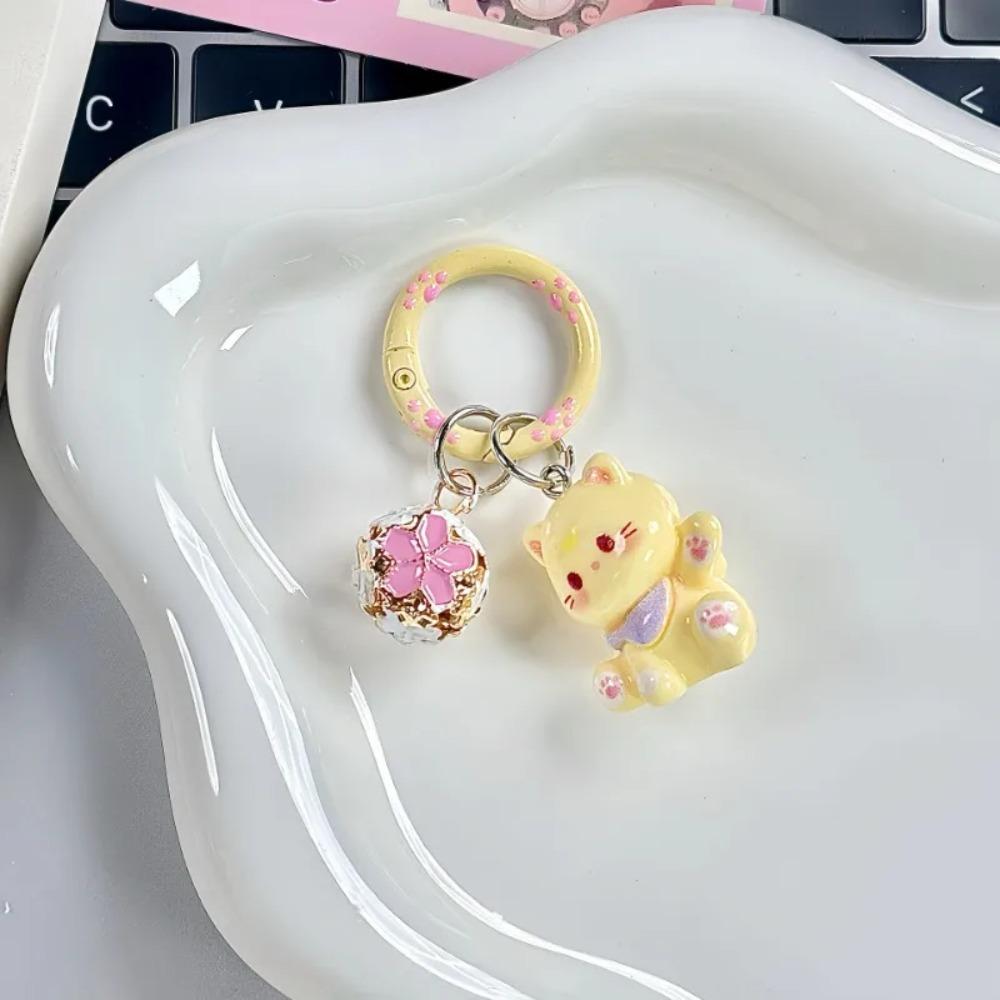 Resin Sweet Keyring Cartoon Design Korean Keychain Fashion Cute Bag Pendant  Bag Accessories