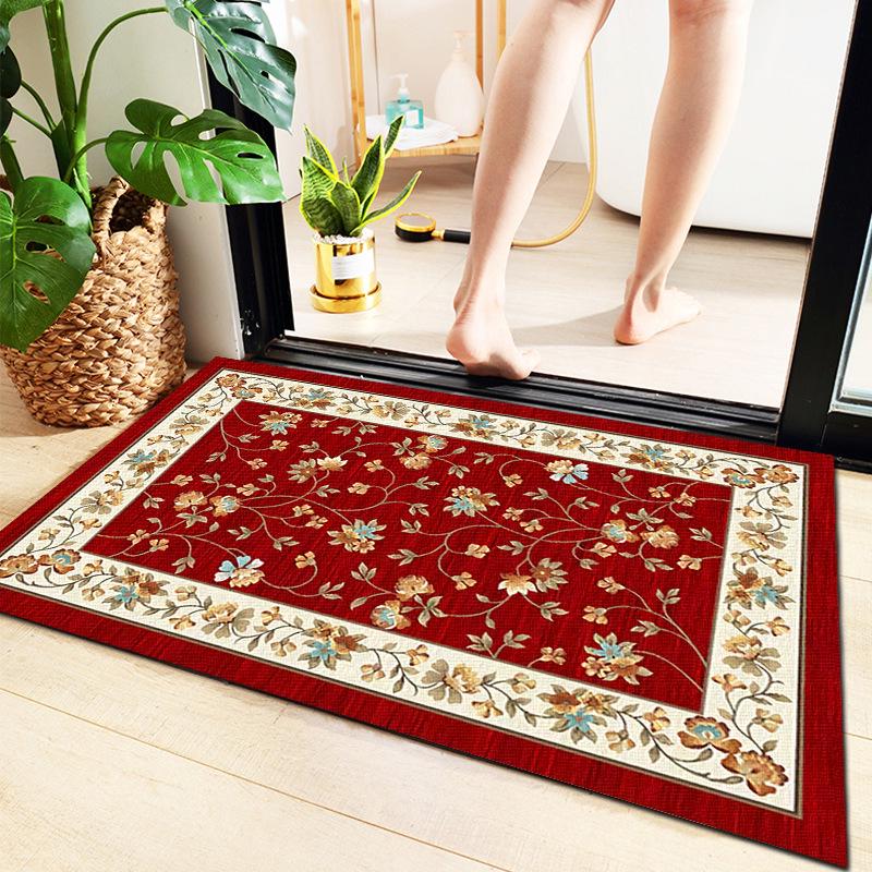 Anti-Slip Water-Absorbent Bathroom Mat for Entryway and Household Use