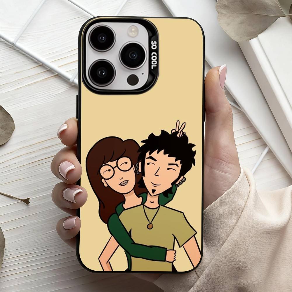 Daria Cool Girl Fashion Phone Case For iPhone17,16,15,14,13,12,11 Plus,Pro Max Black Candy Silver Phone Case