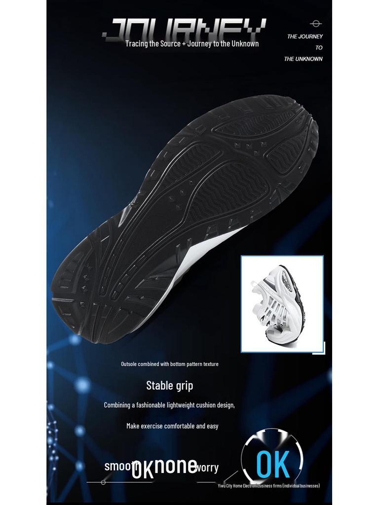 Pánské trendy prodyšné casual běžecké boty Flyknit s přidanou výškou