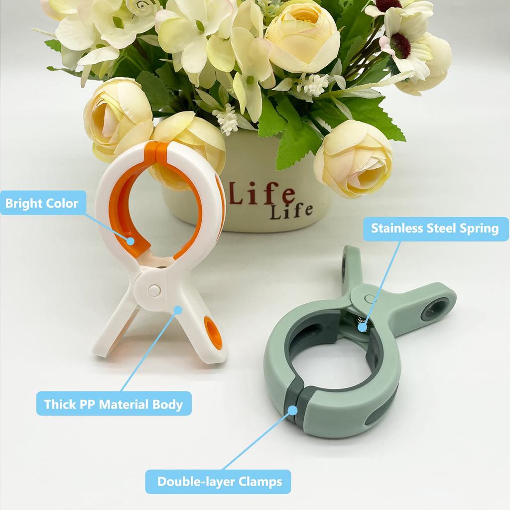 Extra Large Beach Towel Clips for Beach Chairs Cruise Heavy Duty, Towel Holder Clips for Clothes