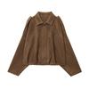 Kaslead New Arrival Women's Clothing Fashion Style Fashion All-Match Suede Texture Effect Pilot Jacket Outwear