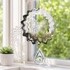 Yousheng Stainless Steel Reflective Wind Spinners, Outdoor Garden Decor, Sparkly Wind Spinner, Bird Deterrent to Scare Birds Away from Yard