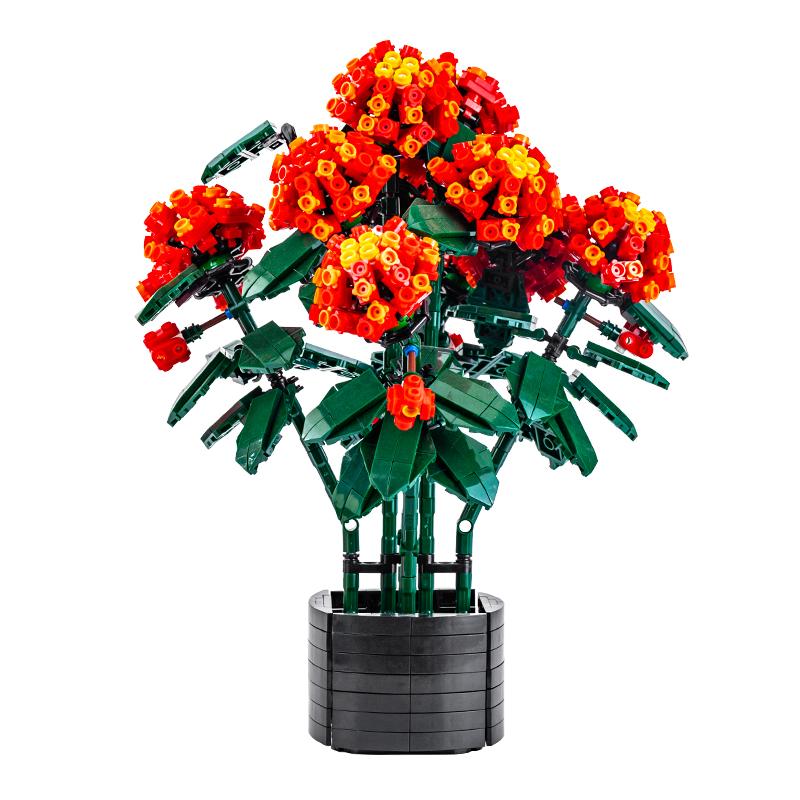 Building Blocks, Biomimetic Flowers, Horse Tassels, Potted Plants, Bedroom Decorations To Enhance Focus