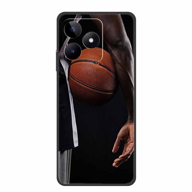 6.74" For Realme Note 50 Case Black Silicone Soft TPU Phone Cases Back Cover For Realme Note 50 Case Note50 Protective Coque Bag