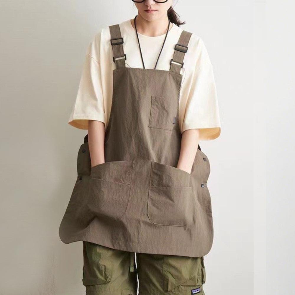 Nieuwe Dubbelzijdige Keukenschort Waterdicht Effen Kleur Taille Schort Unisex Multi-scène Chef Schort Huishoudelijke Keuken