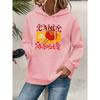 Women's Casual Graphic Hoodie – Soft Fleece Pullover Sweatshirt, Trendy Printed Long Sleeve Top, Loose Fit Streetwear for Fall/Winter