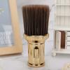 Gold Color Neck Duster Brush Light Hair Brush Barber Shop Brush Beard Shaving Brush  Men Grooming