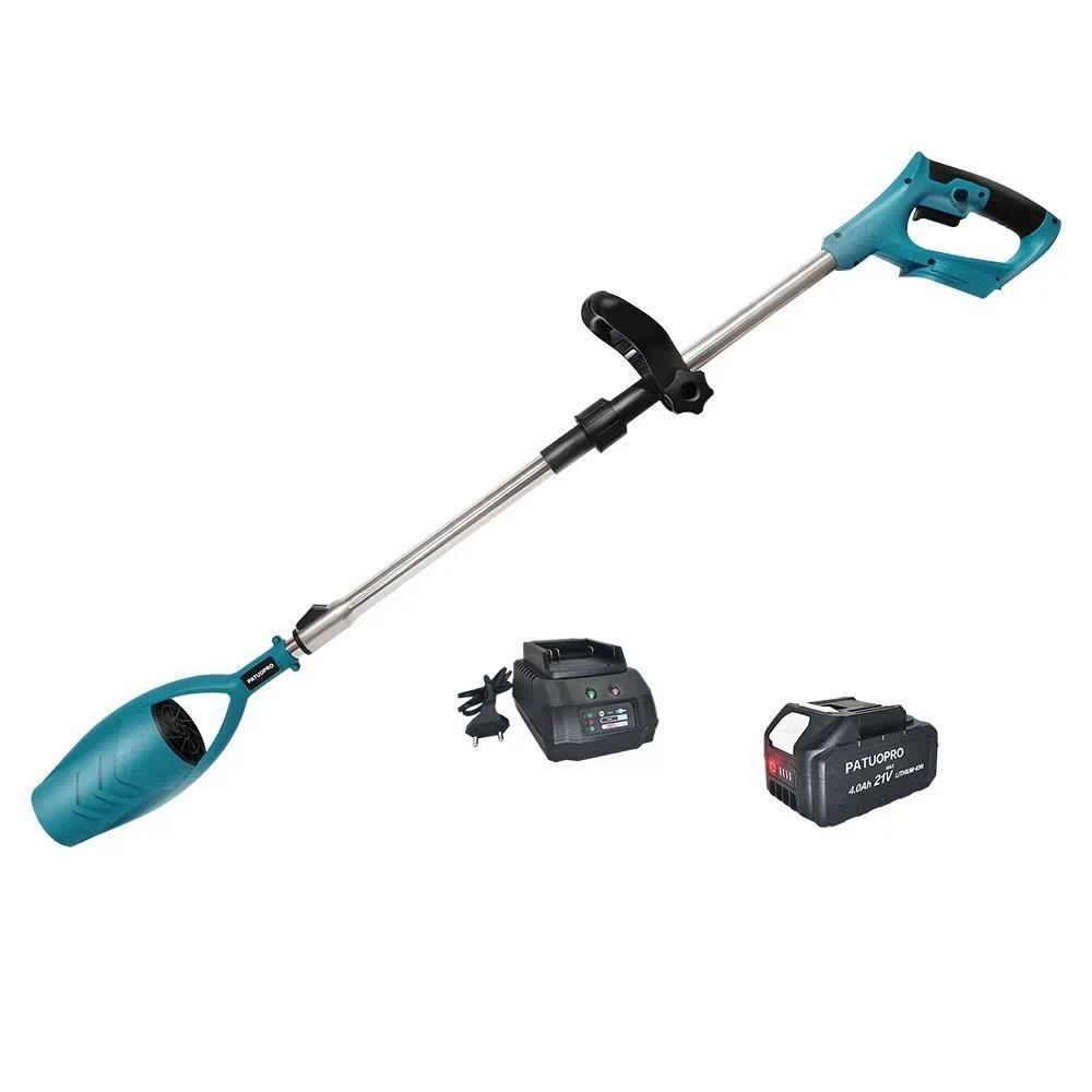 Cordless Portable Leaf Blower High Power Extended Foldable Pole Turbo Jet Fan Air Blower Garden Cleaning Power Tool