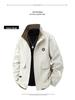 Veste pour homme grande taille à col montant – Vêtement de travail tendance pour l'extérieur Printemps & Automne