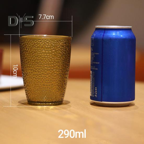 Trinkbecher, hitzebeständig, wiederverwendbar, verdicktes Acryl, gepunktet, für Bar, Restaurant, Wasserbecher