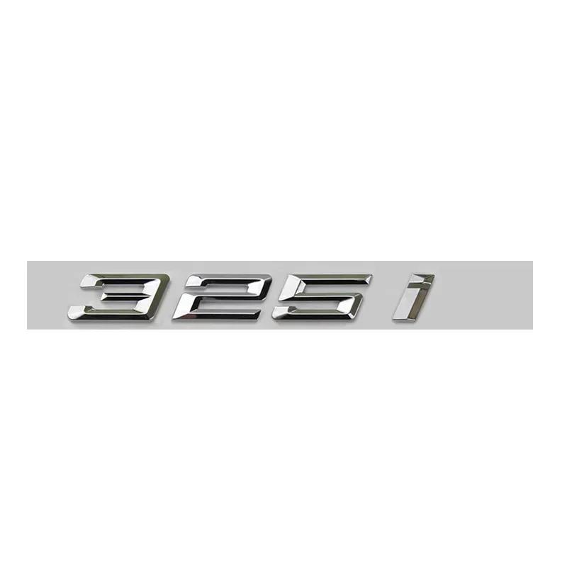 3D ABS Chrome Car Letters Rear Trunk Emblem Badge Sticker For BMW Lettering G20 316i 320i 320d 325i 330i 2020 2021 Accessories tv2