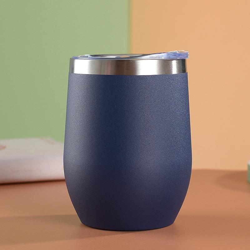 350ml Eggshell Wine Glass Stainless Steel Thermos Bottle Beer Mugs Thermal Cup for Beers Insulated Coffee Cup Travel Tumbler