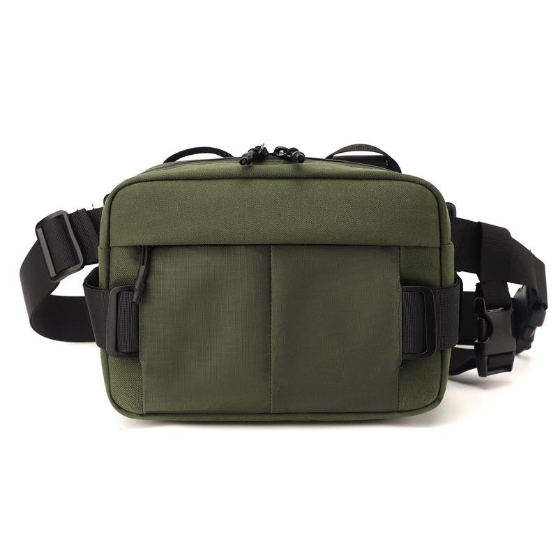 Men's Waterproof Waist Bag Large Capacity Multi-Pocket Belt Pack Outdoor Sports Running Cycling Chest Bag Crossbody Bag