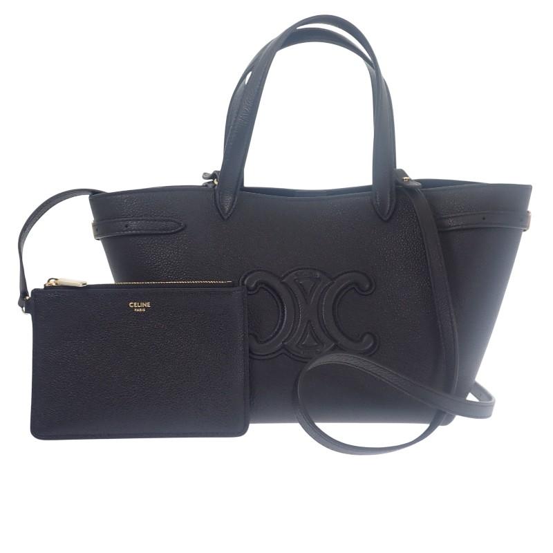 CELINE 118613ENY.38NO 2WAY bag black leather Women