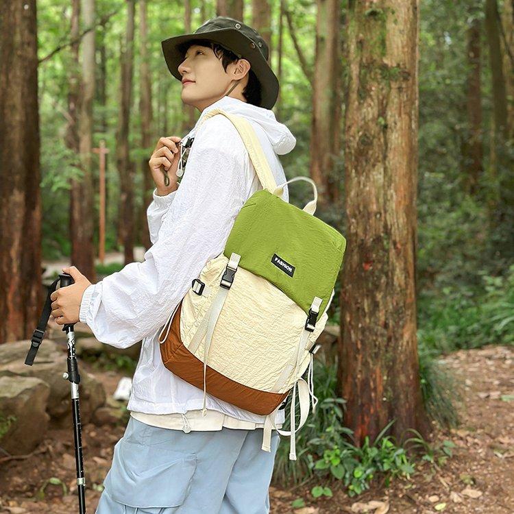 Schoolbag1011 New High School Students Lightweight Outdoor Travel Out Large Capacity Travel Commuter Backpack