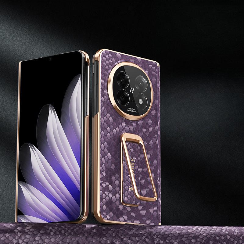 

Подходит для чехла для телефона Oppofindn5, Смарт-окно, Вращающаяся подставка, Наручный ремешок, Кожаный чехол с защитой от падения для мужчин с центральной осью OPPO Find N5