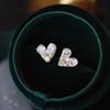 Heart-shaped Compact Pearl Earrings Simple Design Women's Senior Temperament Birthday Party Gift Fashion Ear Jewelry