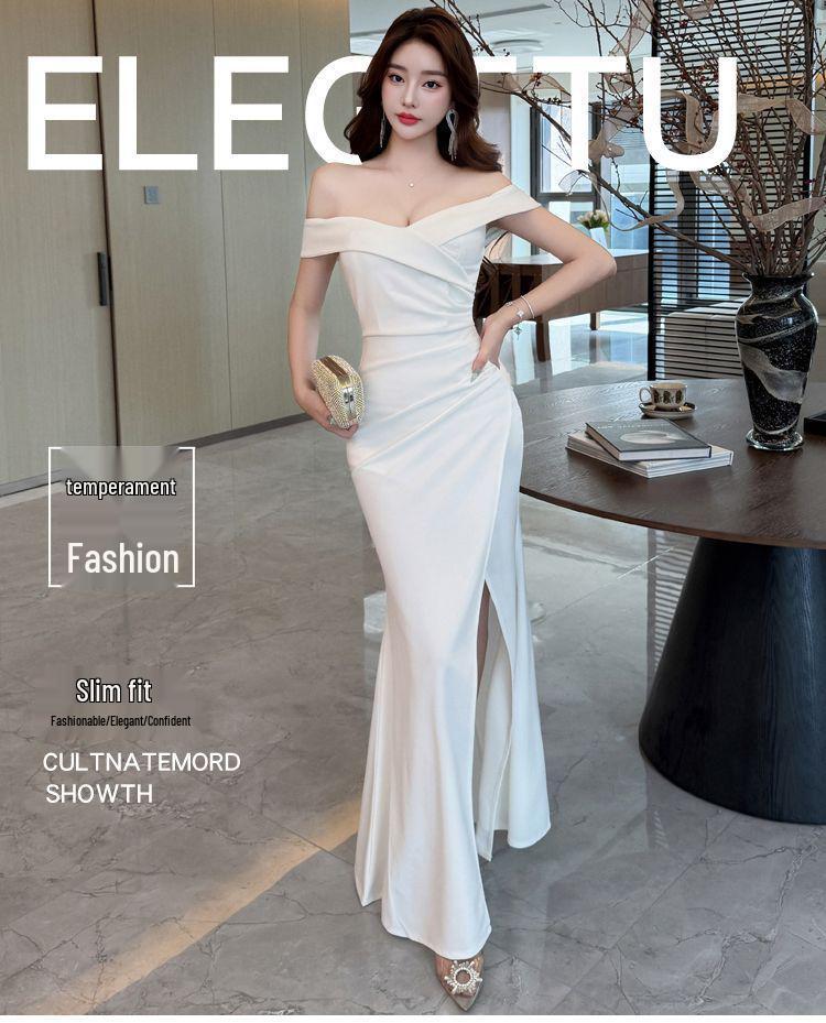 Elegantní večerní šaty s jedním ramenem, zeštíhlující, bodycon, na bankety, rok 2026