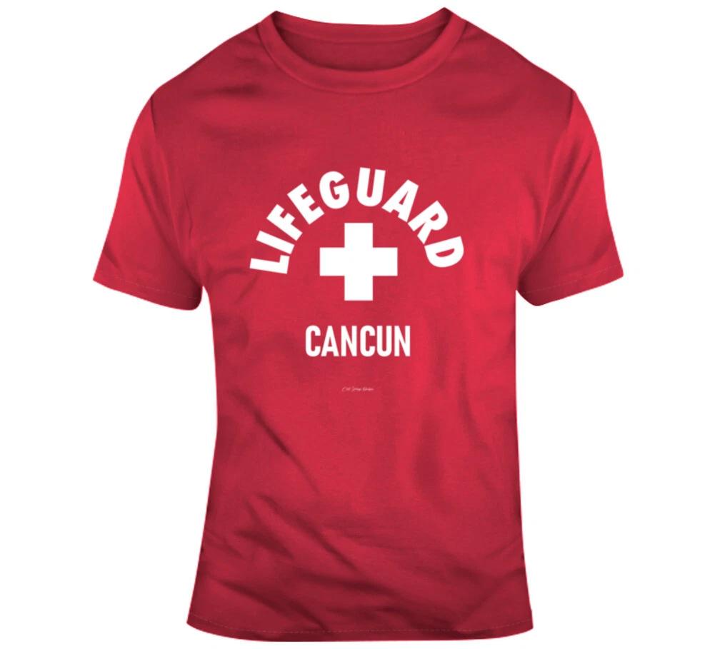 Lifeguard Cancun Mexico Beach Summer Vacation Ocean Gift T Shirt XL