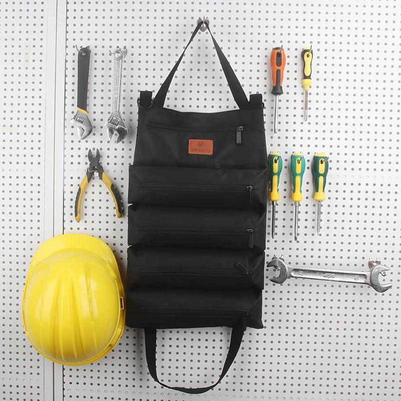 Portable Car Canvas Tool Bag Electrician Hardware Tool Bag Car Repair Tool Storage Bag