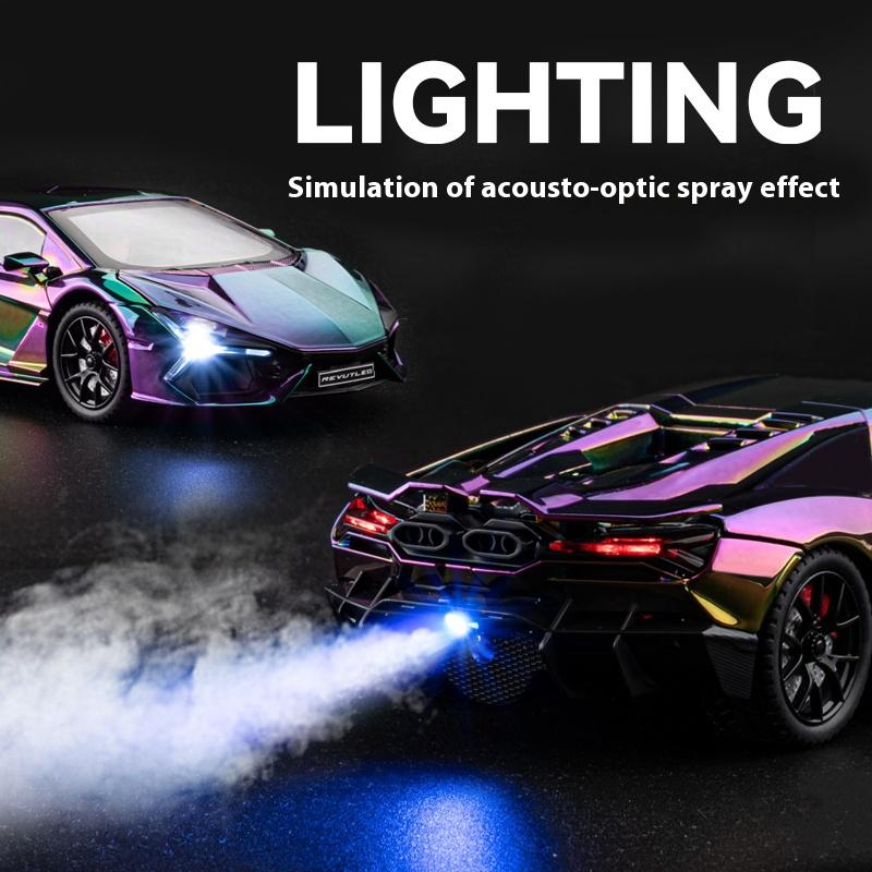 1/24 Scale Spray Lamborghini Revuelto Supercar Alloy Diecasts Model Car Children's Toy Car Miniauto Mini GT Mother Kids Collectibles