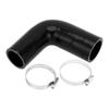 X AUTOHAUX Inner Diameter 38mm-42mm Length 102mm Elbow 90 Degree