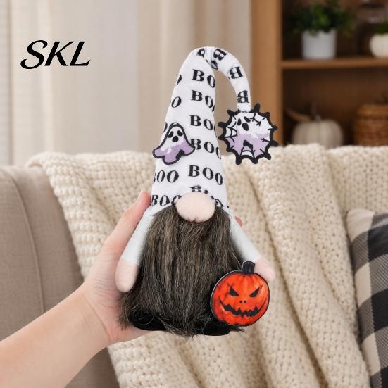 Halloween Home Decor Gnome Decor, Faceless Doll Figurine for Shelf Table, Spooky Festive Decorations Cute Ornament Party Home, Trick or Treat