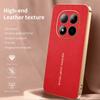 Fashion Lichee Pattern Phone Case For XiaoMi RedMi Note 15 Pro 5G PC Hard Shell Protective Plating Frame Shockproof Back Cover