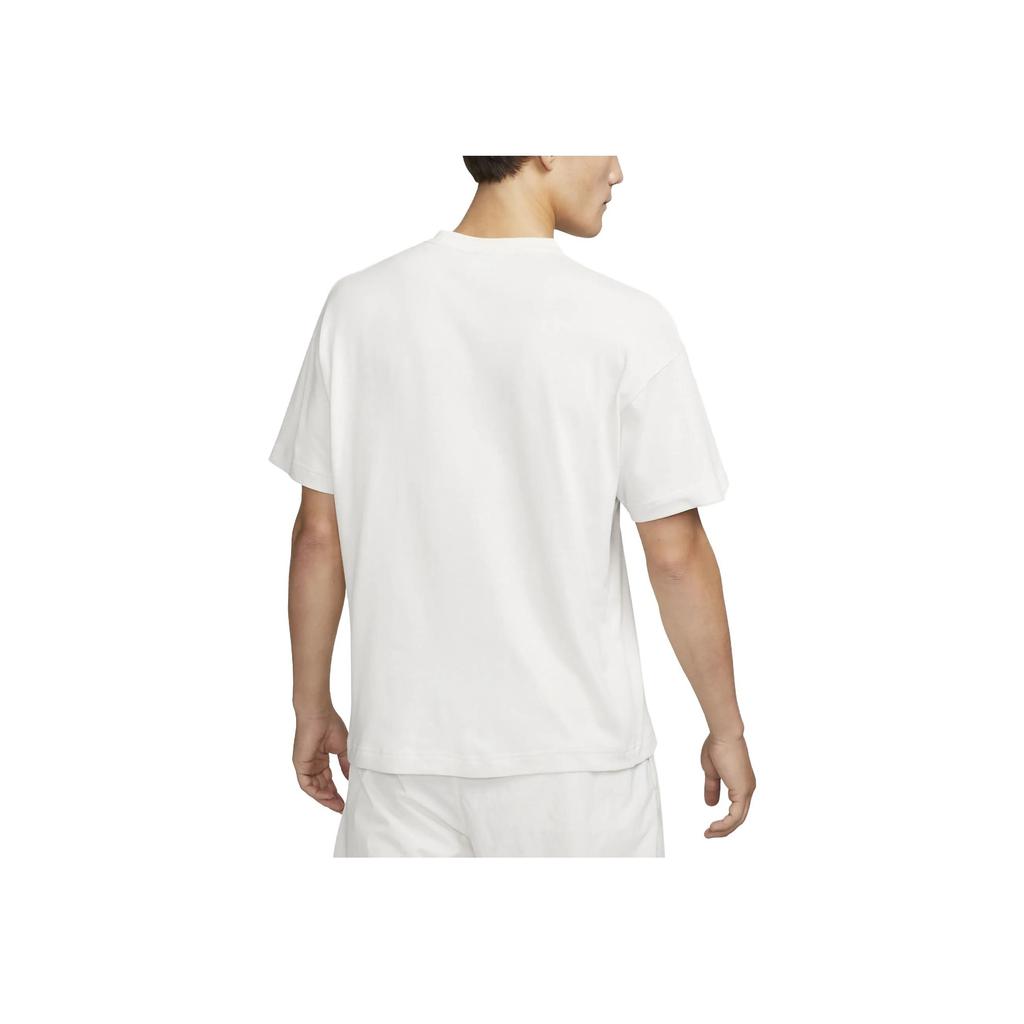 Nike Solid Color Crew Neck Casual Short Sleeve T-Shirt Men Tops White DA0321-030