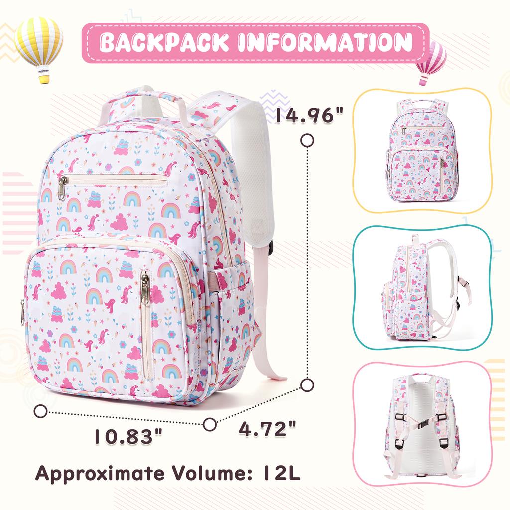 Kids Backpack For Boys&Girls Bookbags Preschool Backpack Toddler Daycare School Bag Elementary Kindergarten Lightweight