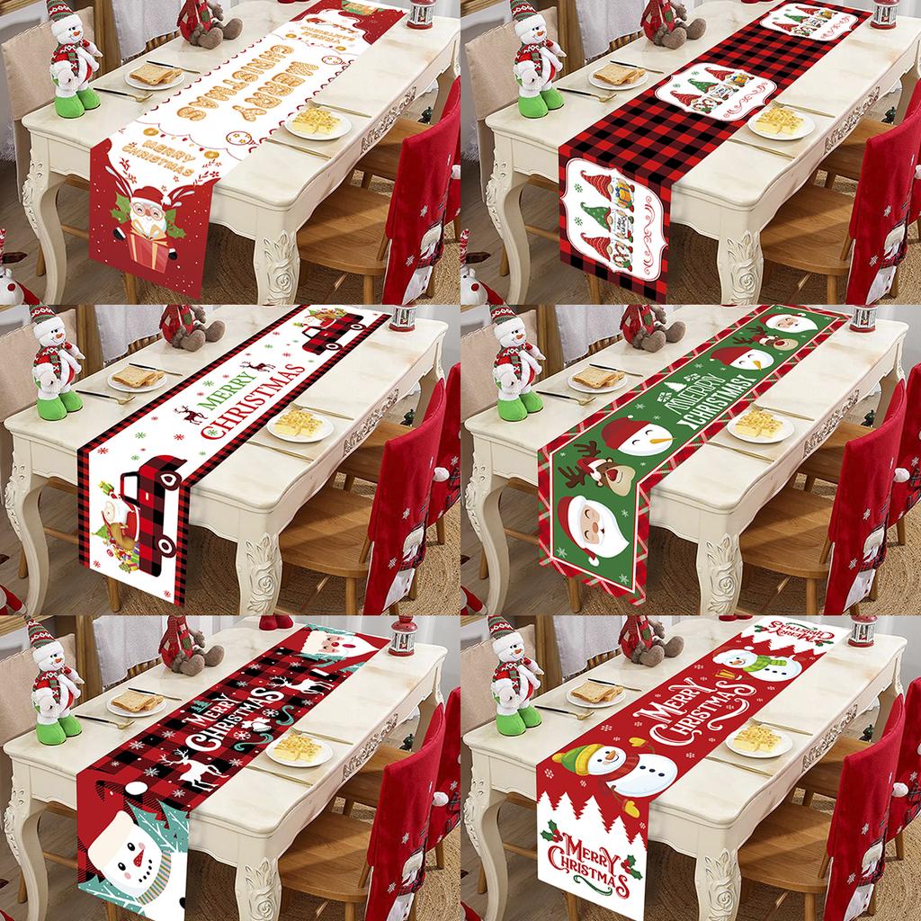 Christmas Tablerunner Merry Christmas Decoration For Home Tablecloth Kitchen Xmas 2025 Navidad Kerst Natal Happy New Year 2025