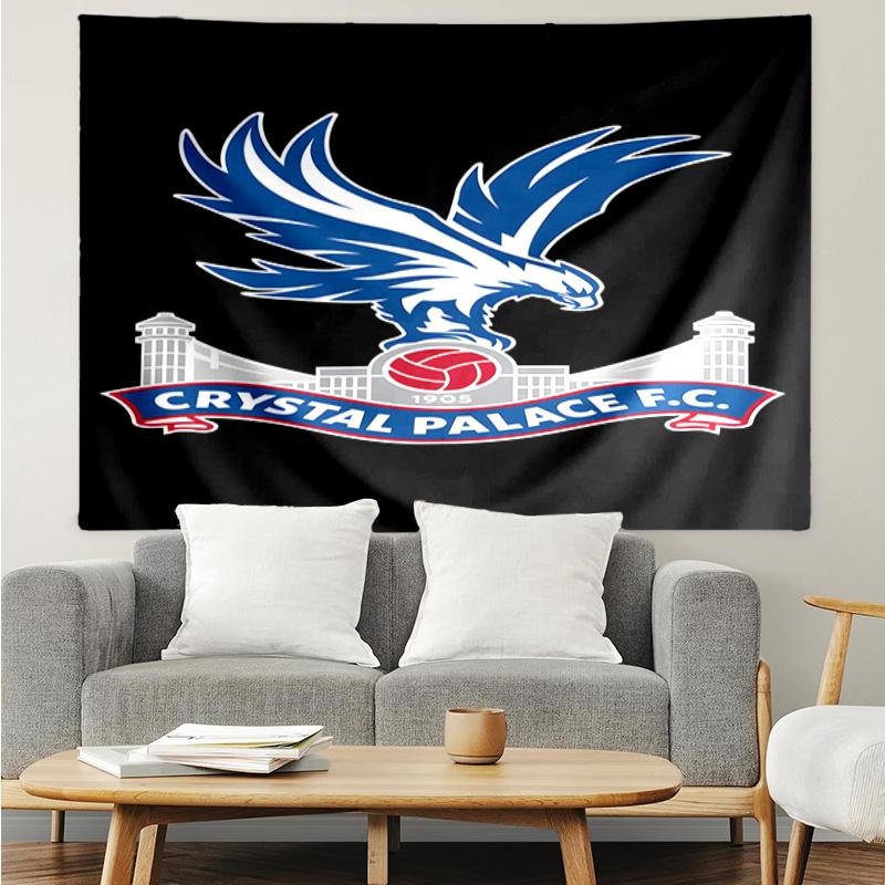 Crystal Fc Crest Printed Printed Tapestry, for Bedroom,Livingroom, dormitory, Large Wall Decor, Fabric Decor Fan Birthday Gifts