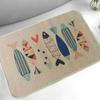 Linen Diatomaceous Earth Non-Slip Bath Mat: Strong Water Absorption, Anti-Fall Design for Bathroom and Washroom