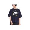 Nike Sportswear Loose Casual Short Sleeve T-Shirt Women Tops Obsidian AT0567-451