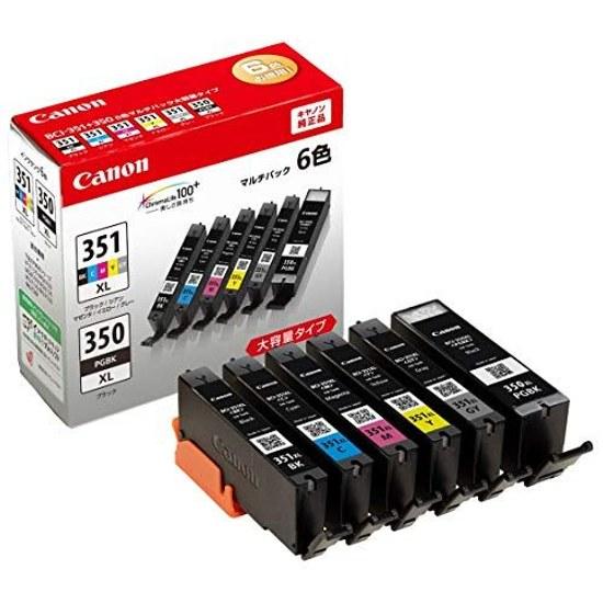 Canon Ink Tank BCI-351XL(BK C M Y GY) + BCI-350XL 6 Color Multipack (High Capacity)