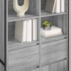 Sideboard 2 pcs Grey Sonoma 81 x 36 x 150.5 cm Particleboard