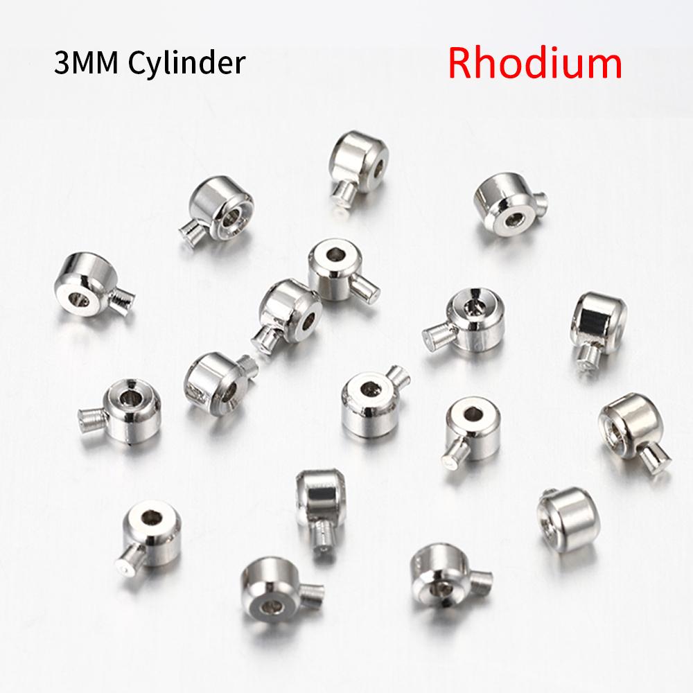 10-20pcs Clasp Metal Crimp End Beads Gold Color Bead Button Clasps for DIY Jewelry Making Findings Components Handmade Wholesale