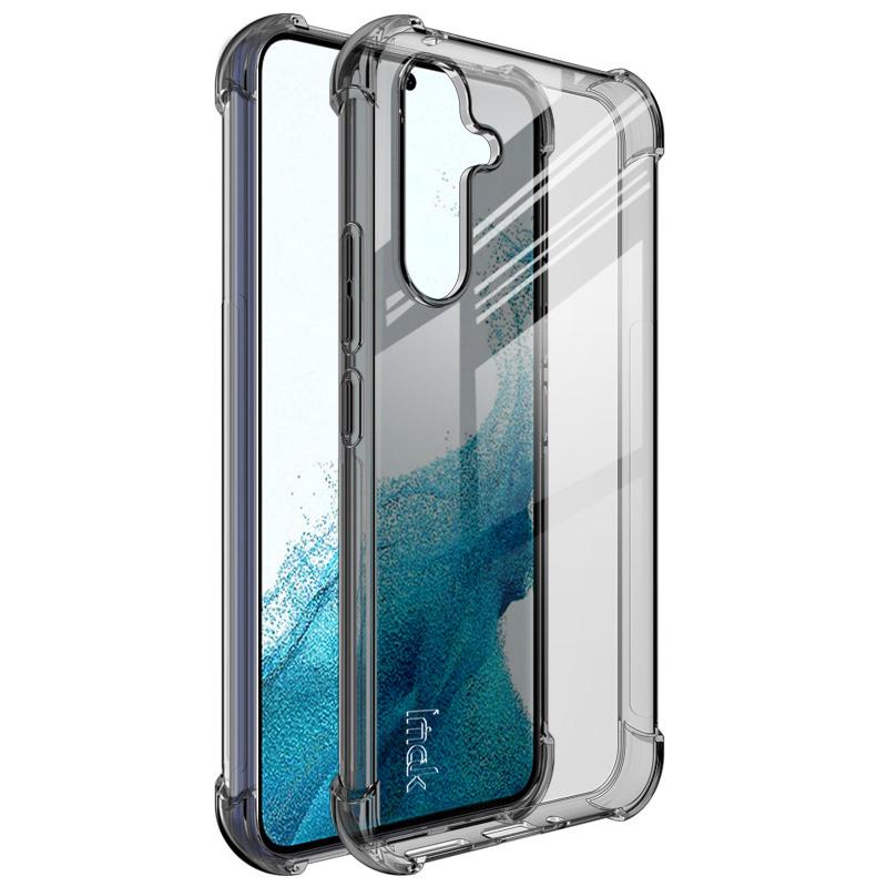

IMAK For Samsung Galaxy A54 5G Four Corner Airbag Shockproof Case Soft TPU Anti-drop Anti-scratch Cover Transparent Black