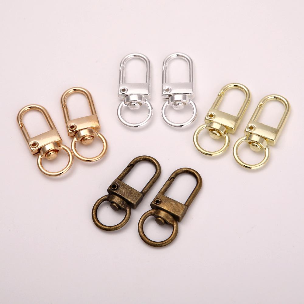 Lobster Clasp Keychain Set: 8-Shape Buckle, Four-Section Chain, Three-Piece DIY Jewelry & Bag Accessories