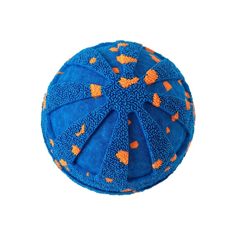 Pet Smart Interactive Bouncing Ball For Dogs Electric Automatic Vibrating Popcorn Gravity Jumping Wear Resistant Foam Ball синий