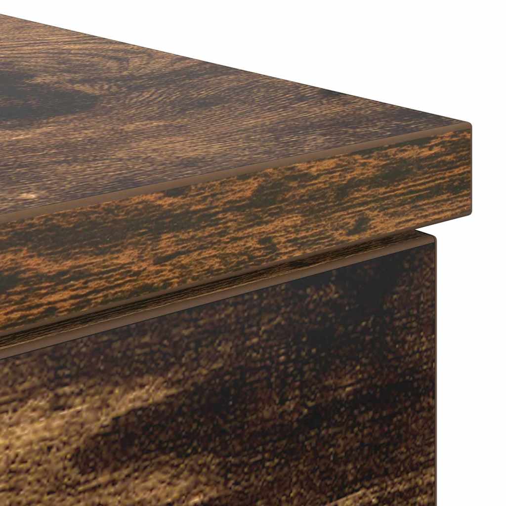 Smoke Oak Desk 140 x 49 x 76 cm Wood Based Material