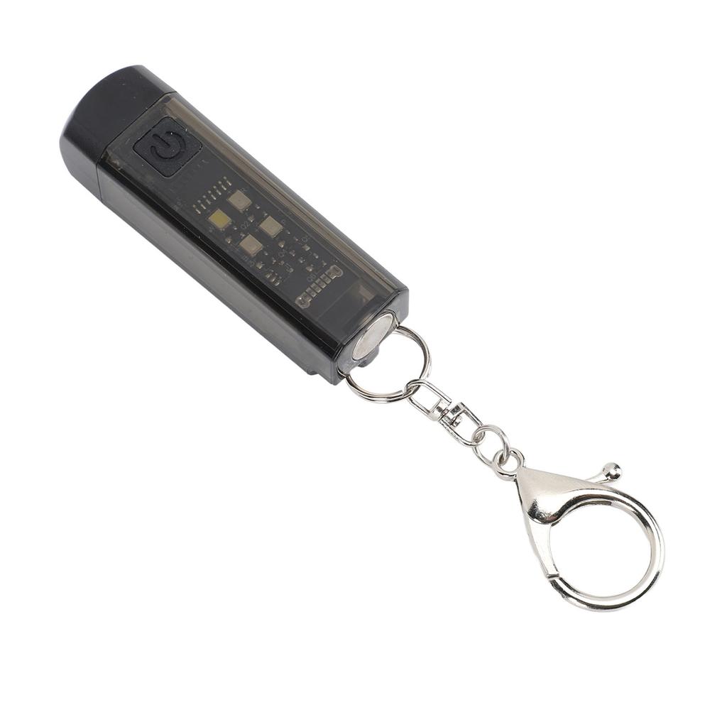 Keychain Flashlight Plastic 2 Lighting Mode Magnetic USB Rechargeable Portable Mini Pocket Keychain
