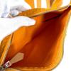 HERMES Border with pouch Cannes PM Tote Bag Hand Bag cotton yellow/White