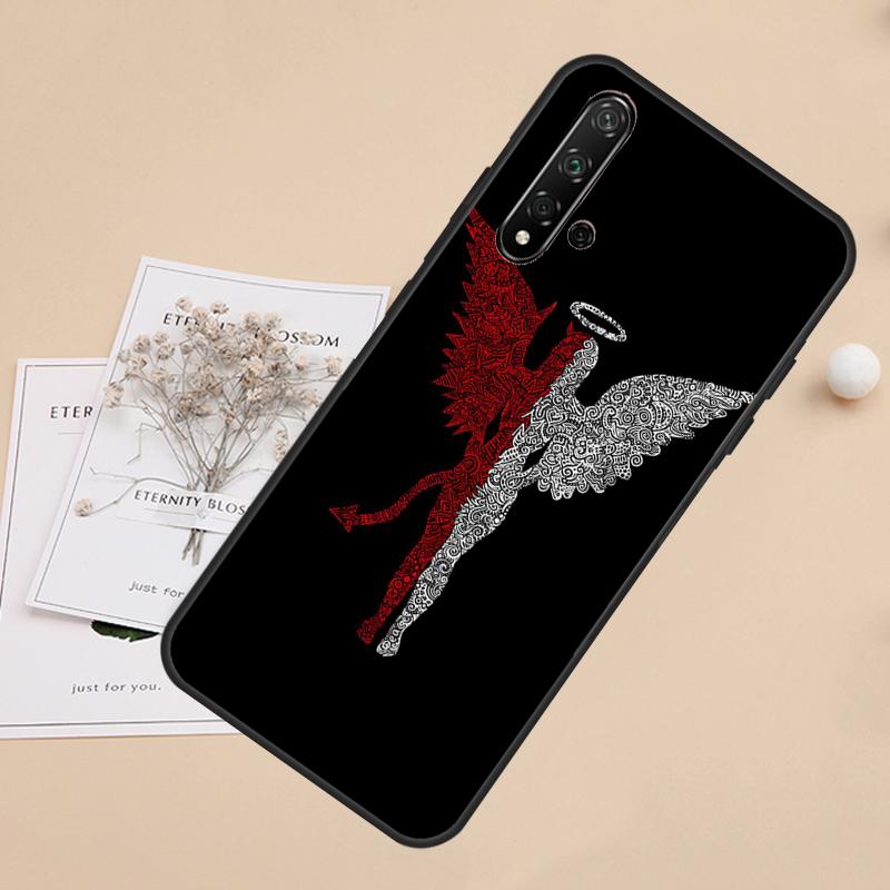 Devil Angel For Huawei Nova 12i 11i 8i 7i 3i 9 10 SE Y60 Y61 Y70 Y72 Y73 Y90 Y91 P20 P30 P40 Lite Case