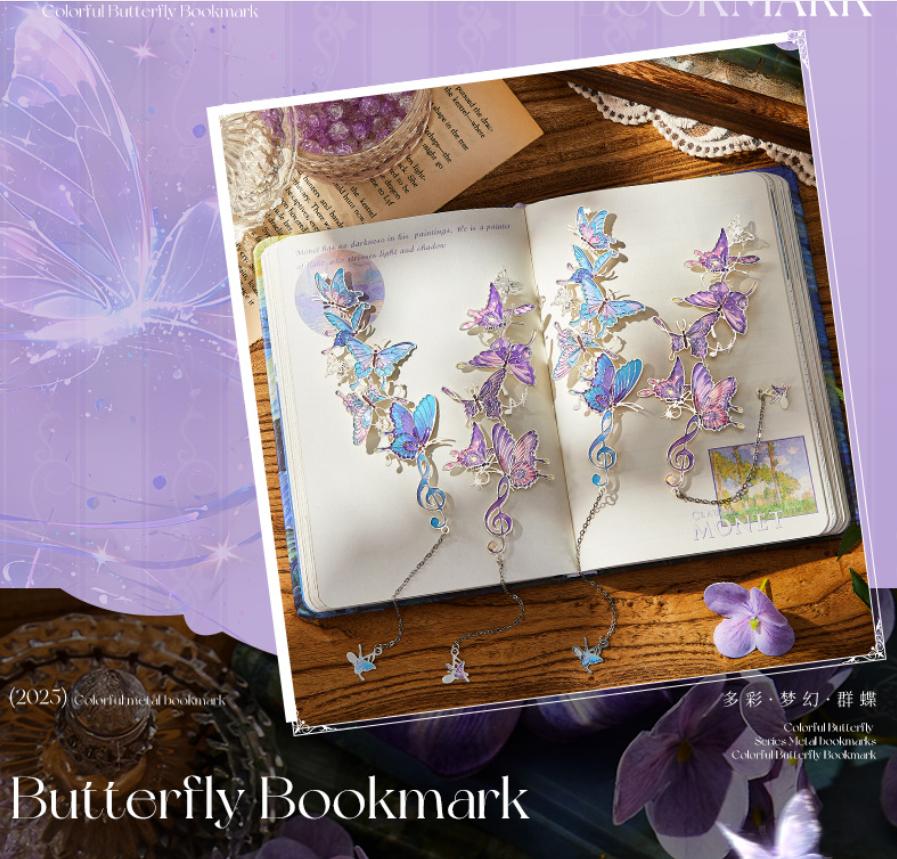 Metal Bookmark Colorful Butterfly Metal Bookmark Butterfly Shape Bookmark Retro For Books Office School