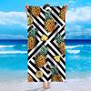 Mehrfarbiges Polyester-Strandtuch Flamingo Einhorn Ananas Bedrucktes Badetuch Schnelltrocknend Sandfrei für Sommer Pool Urlaub